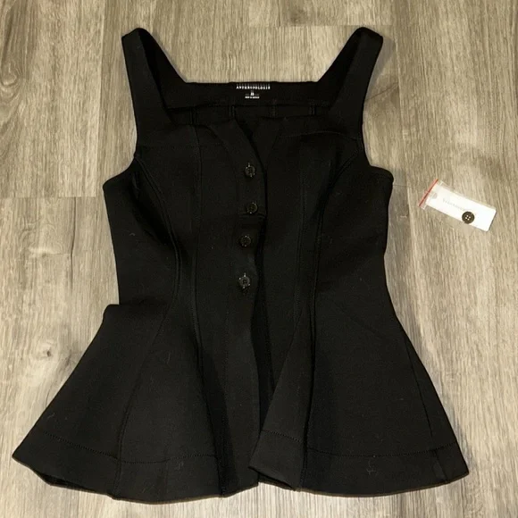 By Anthropologie Seamed Scuba Corset Tank
